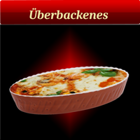 Überbackenes Aufläufe