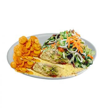 Schnitzel Milano, überbackenes Schnitzel, Gorgonzola Schnitzel, Mozzarella Schnitzel, italienische Art