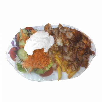 Dönerteller mit Pommes & Salat bestellen | Frisch & Herzhaft