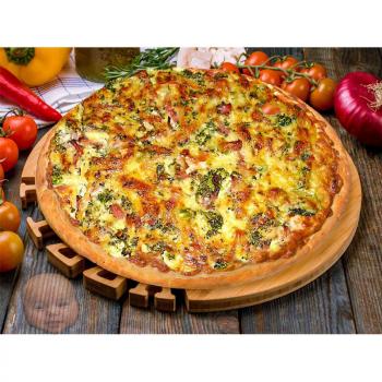 Pizza Asmen bestellen | Hollandaise, Garnelen, Spinat