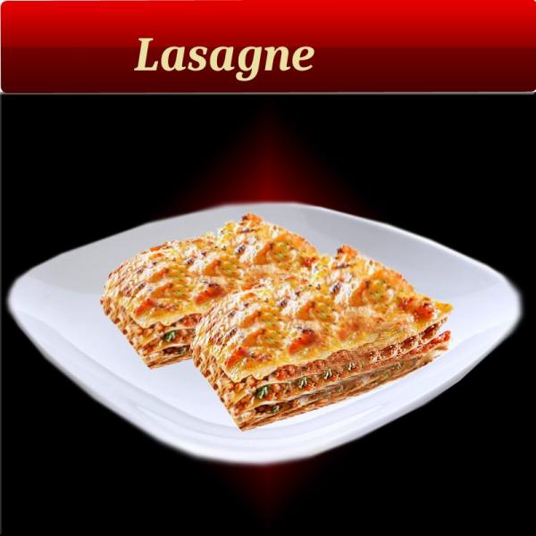  Lasagne al Salmone  mit Lacks, Spinat, Knoblauch, Tomate & Sahnesoße  3’4’5a’c’g’i  im Ofen mit Käse goldgelb überbacken