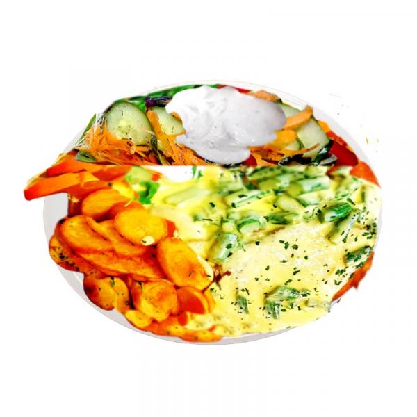 94. Schnitzel mit Spargel und Sauce Hollandaise