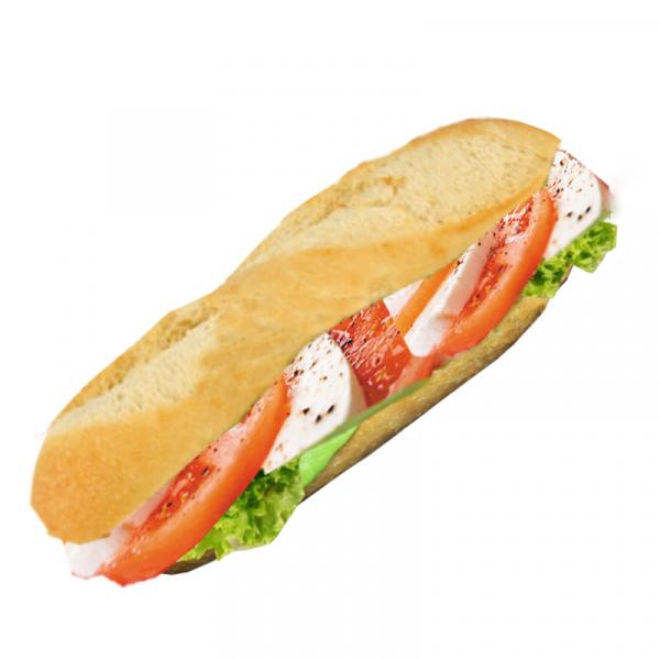 Mozzarella Basilikum Baguette | Mediterraner Genuss