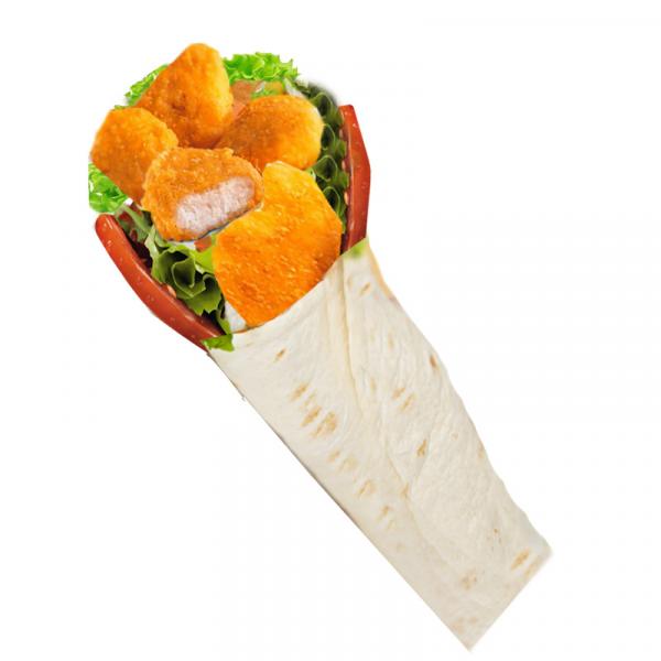 Teigrolle Dürüm mit Hähnchenschnitzel & Beilage