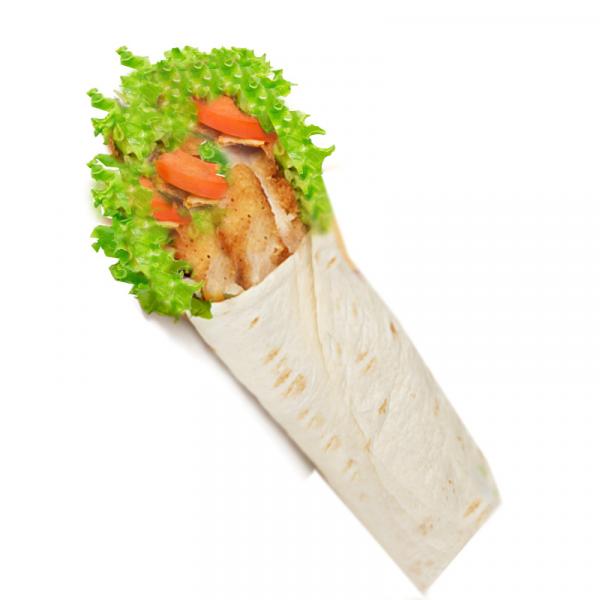 Dürüm mit Hähnchen- und Putendöner mit gebratenem Gemüse