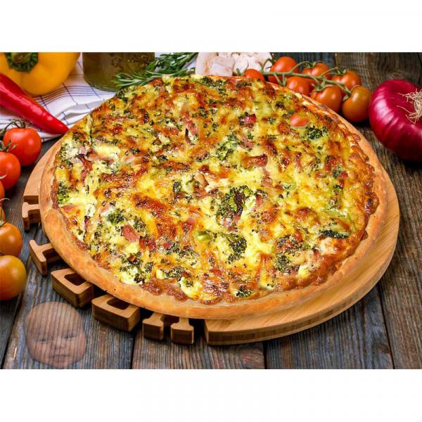 Pizza Asmen bestellen | Hollandaise, Garnelen, Spinat
